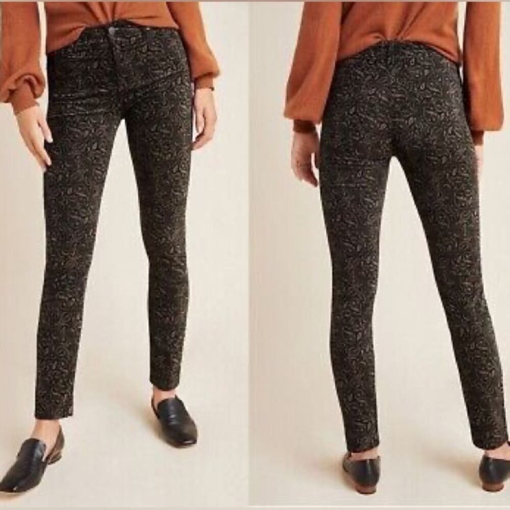 AG Stevie Velvet High-Rise Slim Straight Ankle Jeans